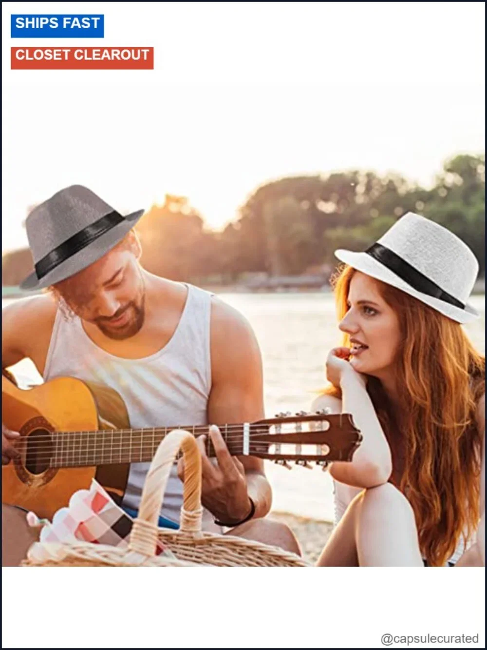 Ultrafun 5 Pack Short Brim Fedora Classic Summer Beach Sun Hat Panama Cap Men